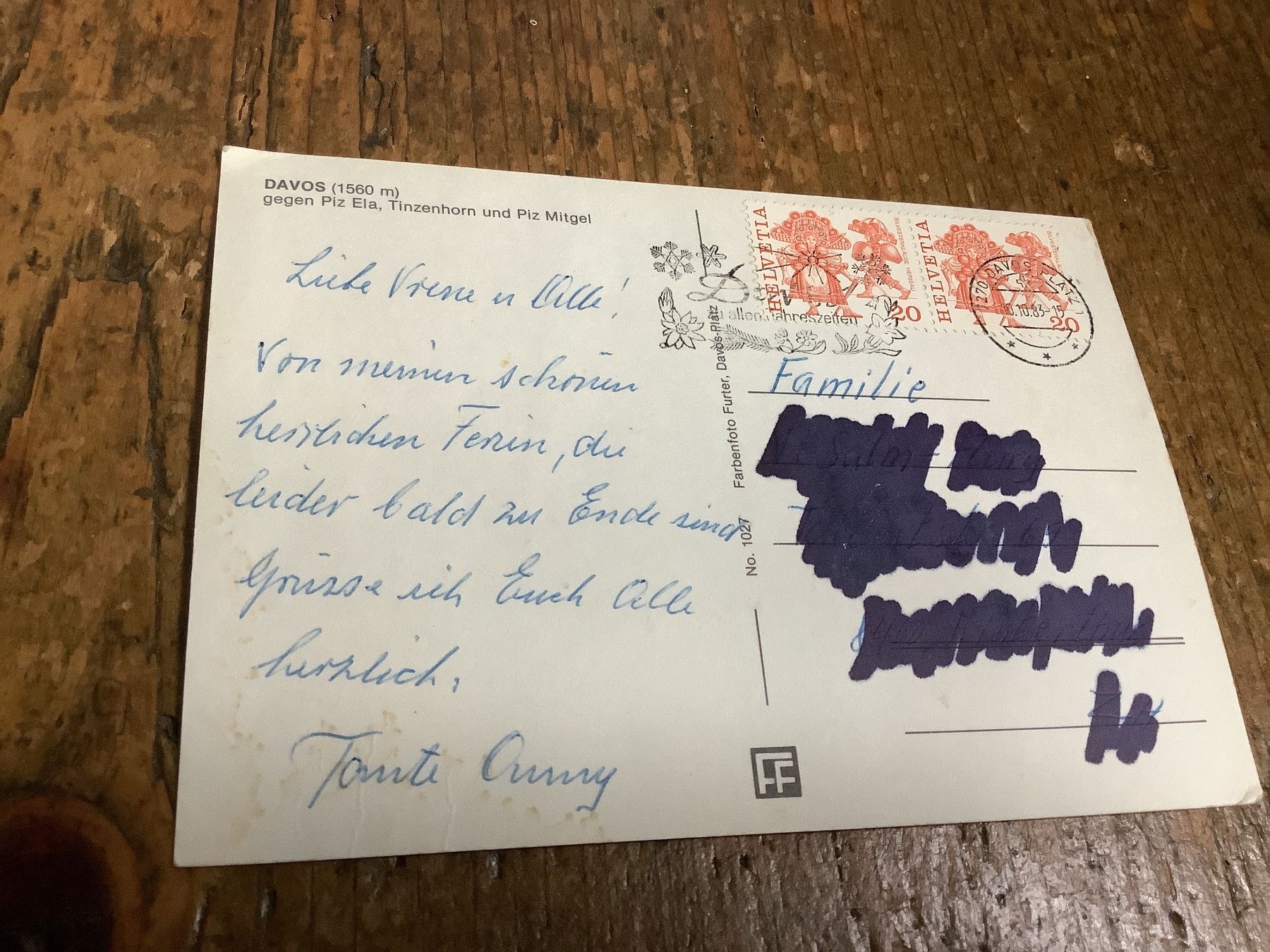 Cartoline postali: Davos – Usato da Flaach venduto da Monisoldshop 1