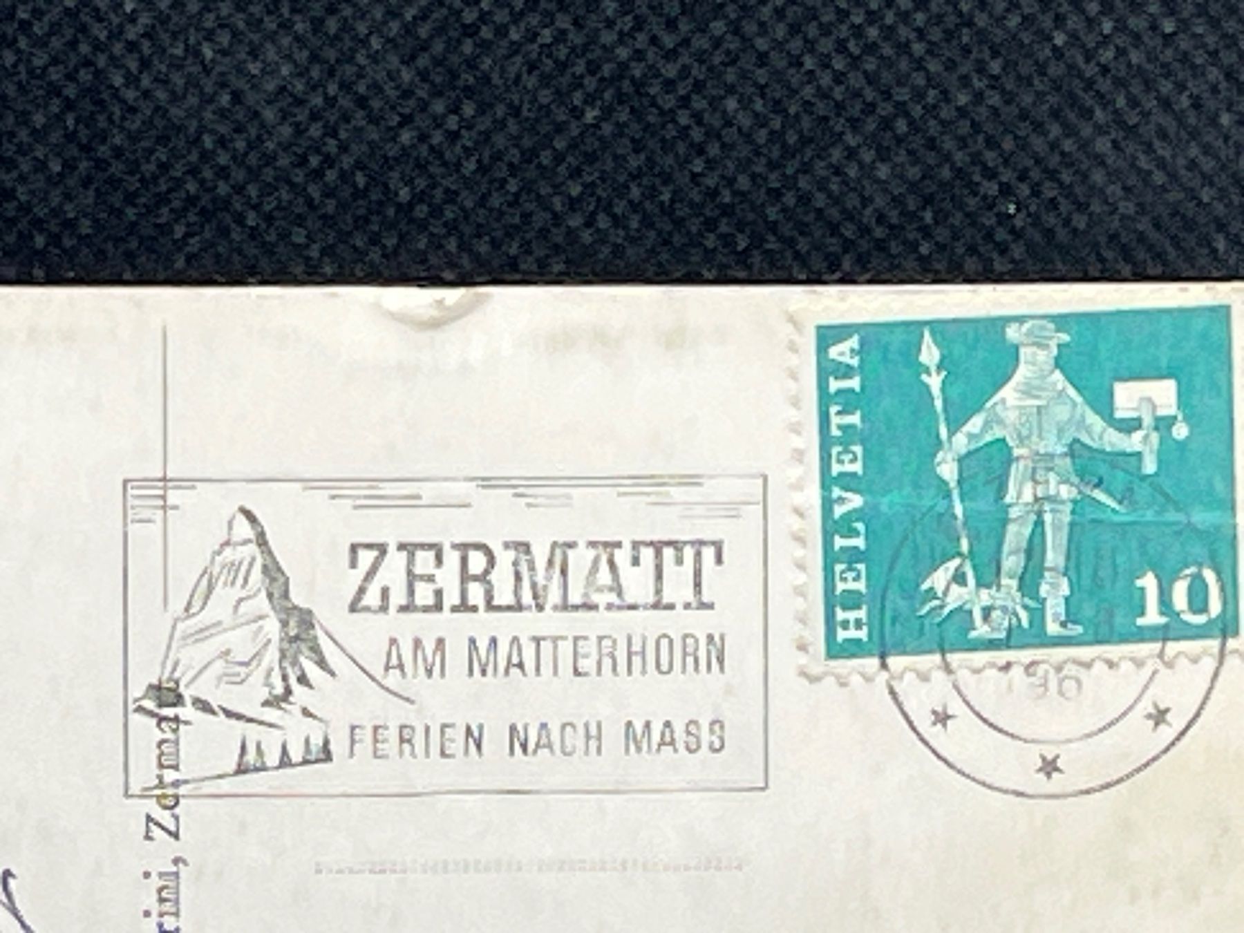 Ansichtskarten: Zermatt, Schwefelanemone – Gebraucht aus Widnau von Brusi9 1