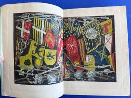 Feuerwerker - Gesellschaft Zürich 1849. kolorierte Wappen