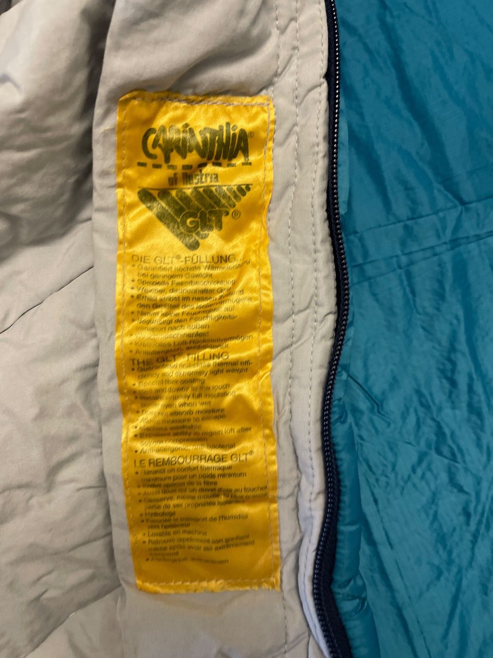 Carinthia Sacchi a pelo: Carinthia North Pole Schlafsack Grösse M, rechts – Usato da Thun venduto da BanjoDan 3