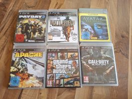 6 Spiele Playstation 3 Konvolut in gutem Zustand