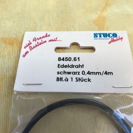 Kit bricolage: LOT EDELDRAHT SCHWARZ 0.4MM – Nuovo e nell'imballaggio originale da Ostermundigen venduto da Kari1937 4