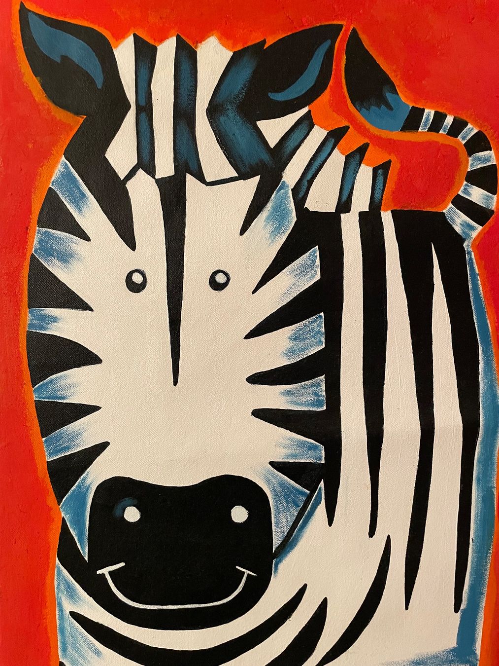 Tableaux: Bild Zebra Malerei auf Leinwand 100x40x2cm – D'occasion à Brugg AG par elialevi 2