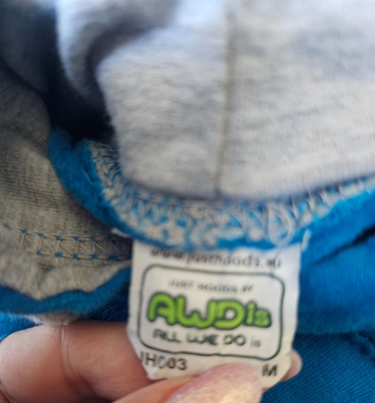 Pulls & Sweat-shirts: Hoodie Gr. M Blau mit grauem Innenfutter – D'occasion à Füllinsdorf par Sunnebliemli7 3