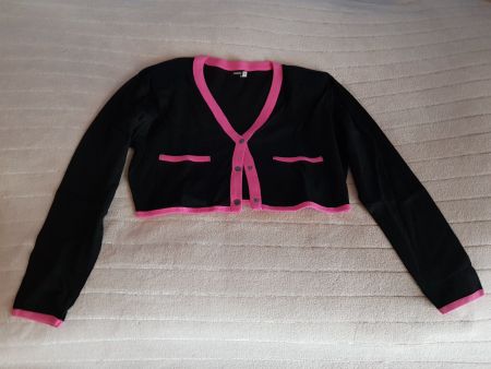 Damen Sport Jäckchen schwarz - pink (Grösse S)