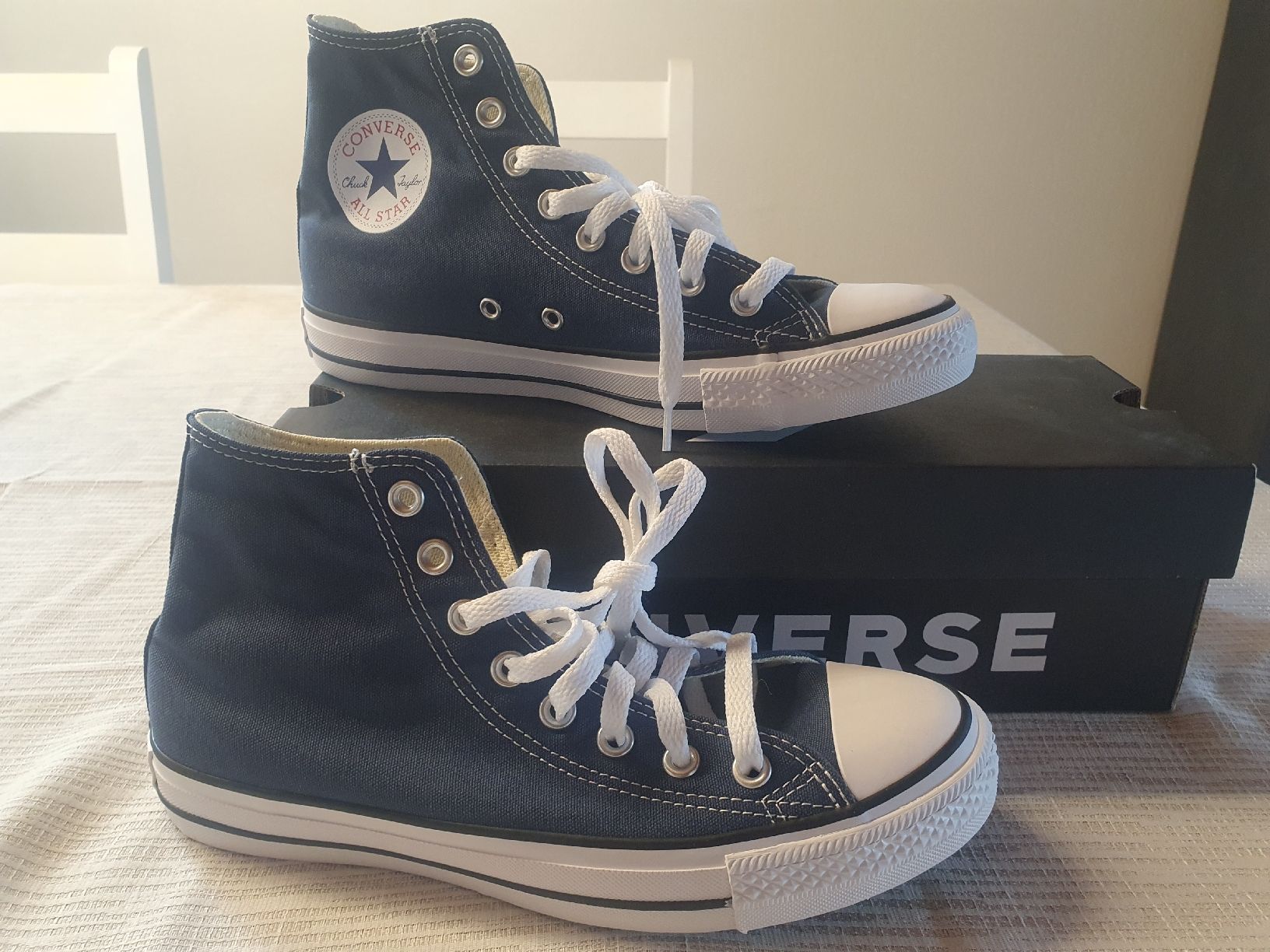 Converse Scarpe da uomo: Neue Converse All Star High Navy, Grösse 39.5 – Nuovo e nell'imballaggio originale da Lanzenneunforn venduto da nas_6nj2 3
