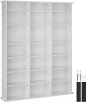 CD Regal DVD Regal Raumteiler Schrank Wandregal Weiss TARA