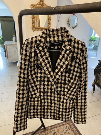 Blazer Other Theory schwarz weiss kariert Grösse S neu