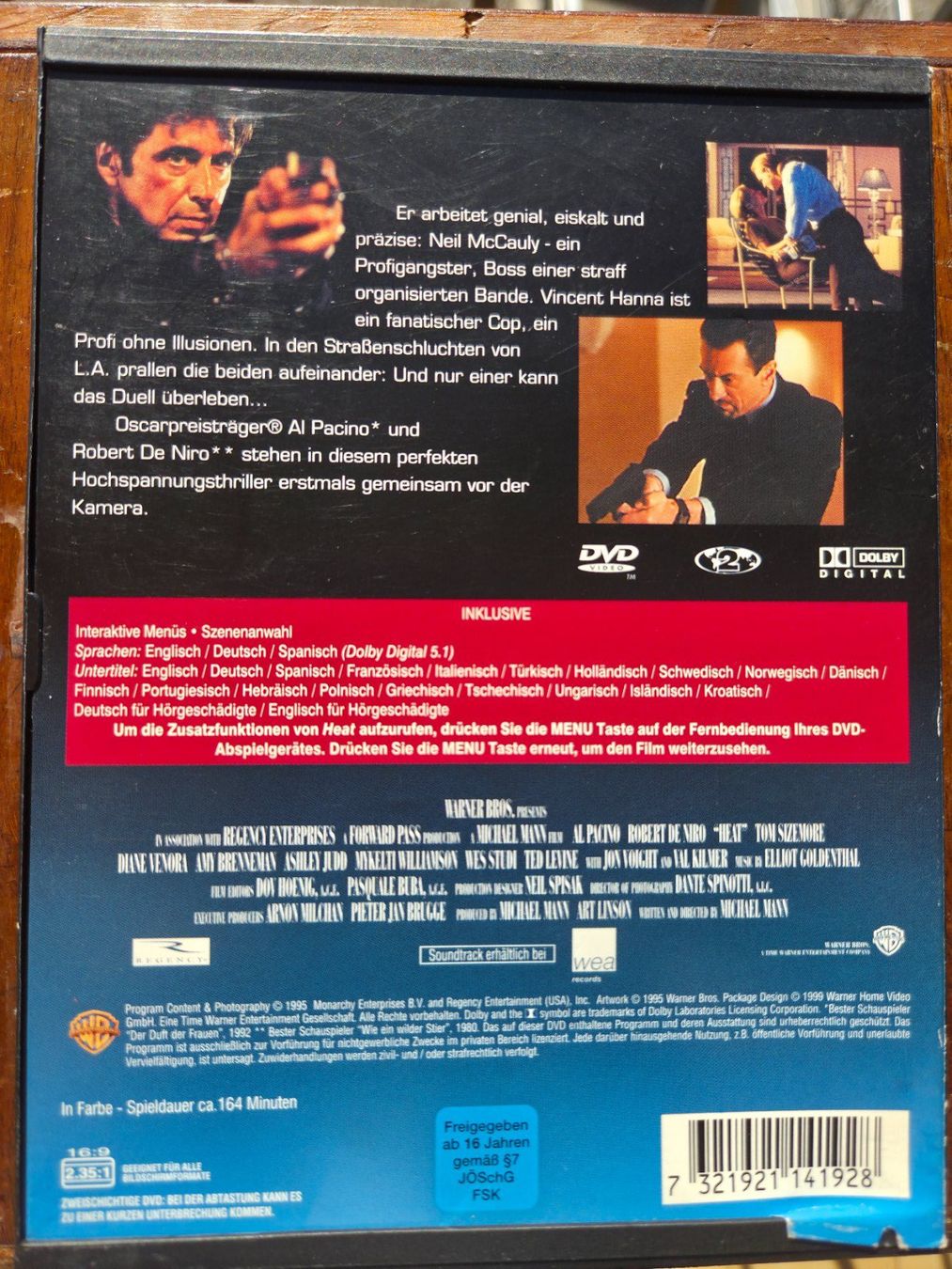 Tutti i DVDs: Heat – DVD – Usato da Aldesago venduto da lusuardi 1