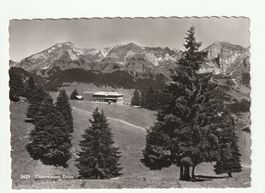 Ansichtskarte 1953 Unterwasser Iltios mit Berge und Hotel