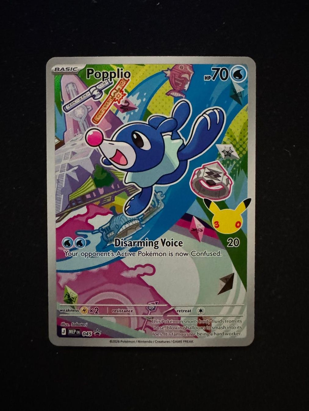 Popplio MEP 045 First Partner Promo EN Ascended Heroes 1.- (Gebraucht ...