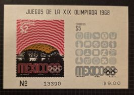 Mexiko 1968 Olympia Block MNH Postfrisch Lance Wyman