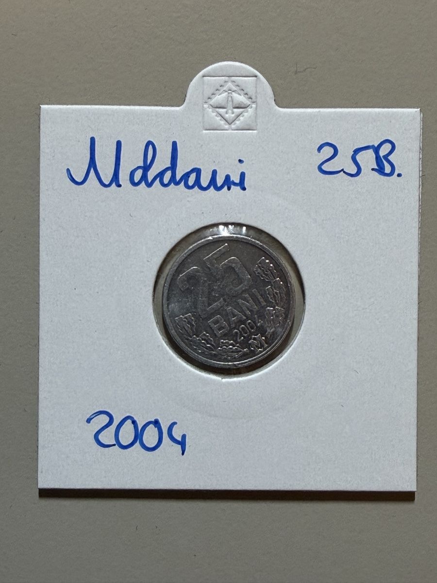 Tutti le monete: Moldavie - 25 Bani - 2004 – Usato da Payerne venduto da Mike1682