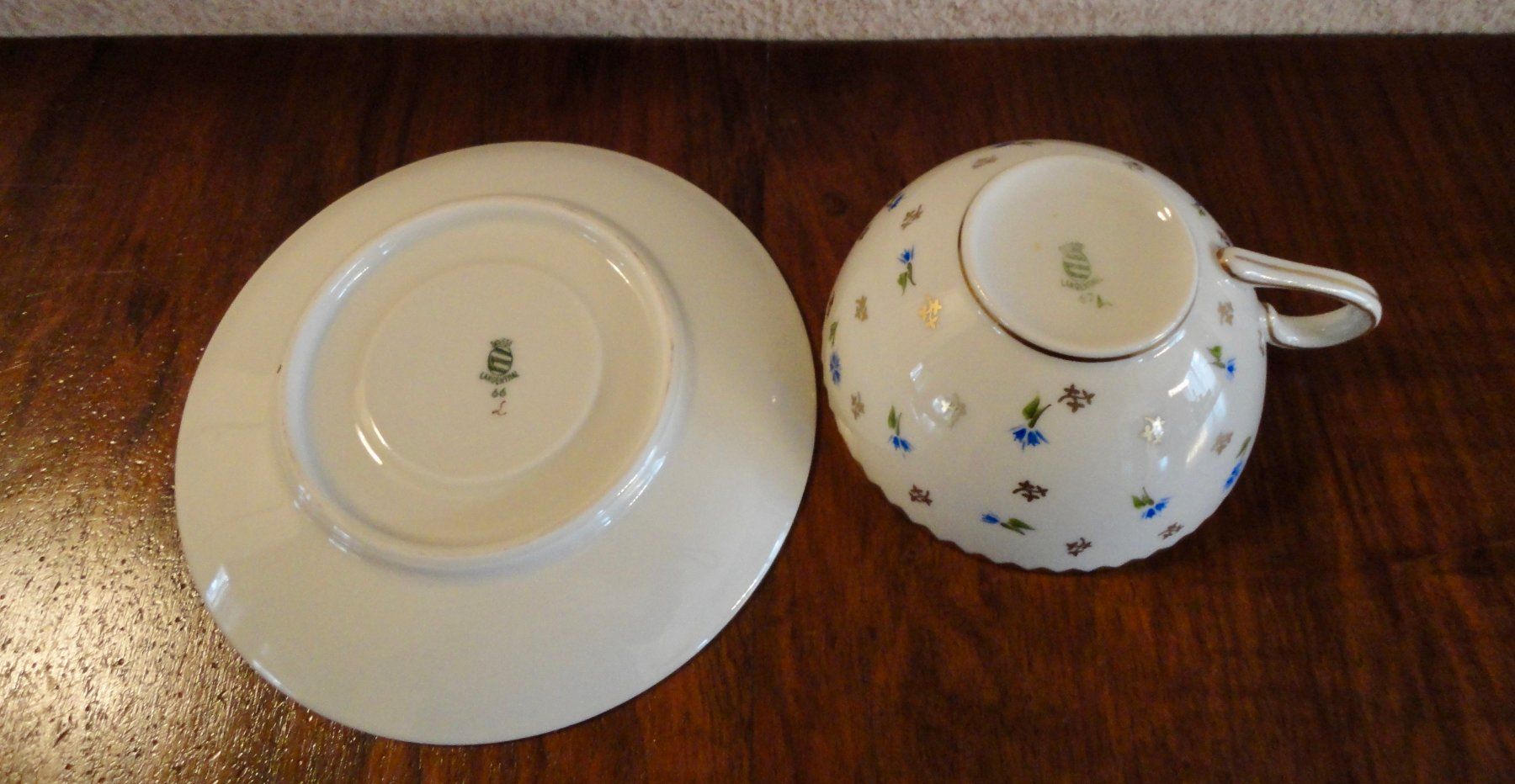 Tazze: Langenthal Teetasse mit Unterteller (Kornblumen) – Usato da WÄDENSWIL venduto da katti01 5
