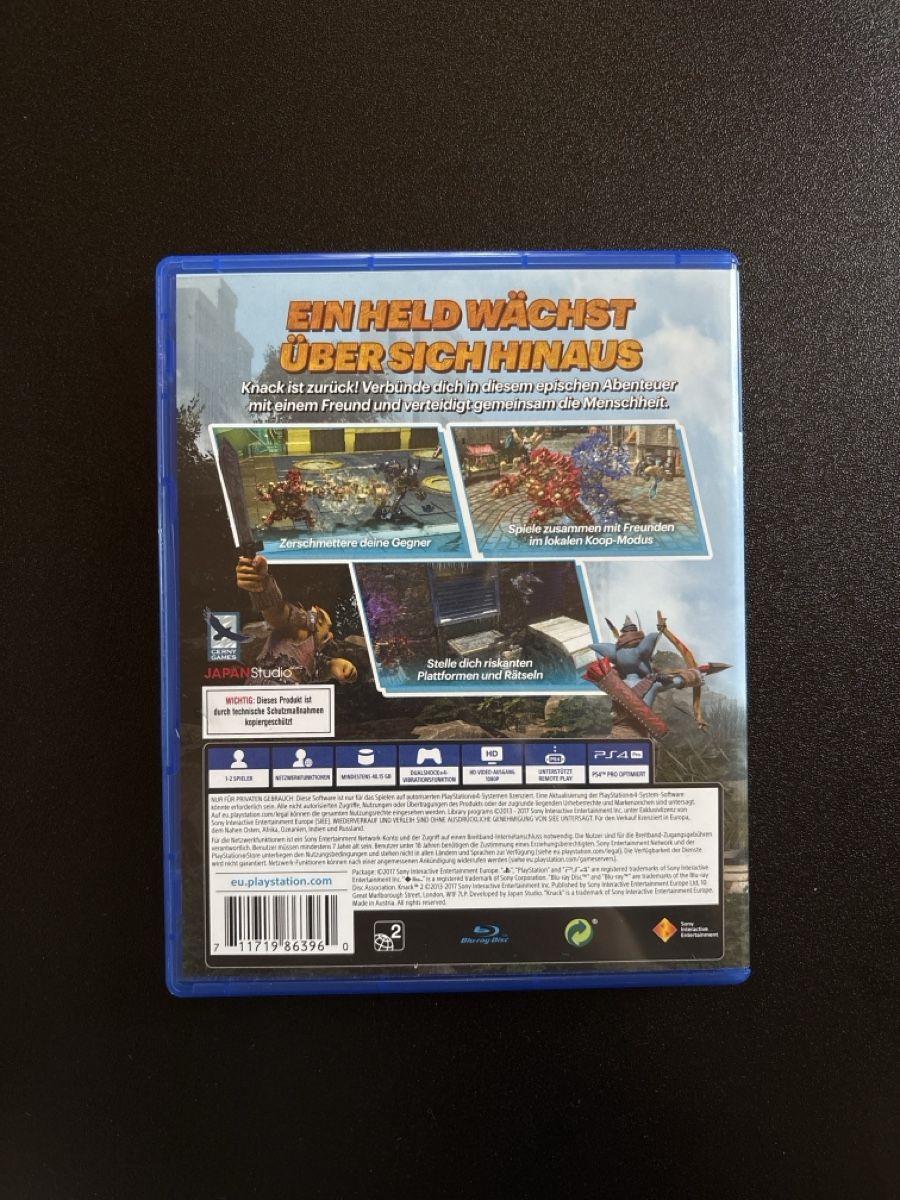 Giochi: (Never Played) Knack 2 PS4 Game - Perfect Condition – Nuovo (secondo la descrizione) da Zollikon venduto da ely.p 1