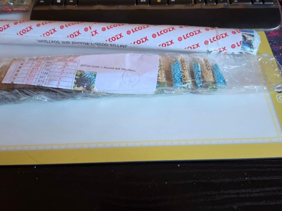 Kit bricolage: DIAMOND PAINTING SCHWARZER PANTER – Nuovo e nell'imballaggio originale da Dintikon venduto da bonita099