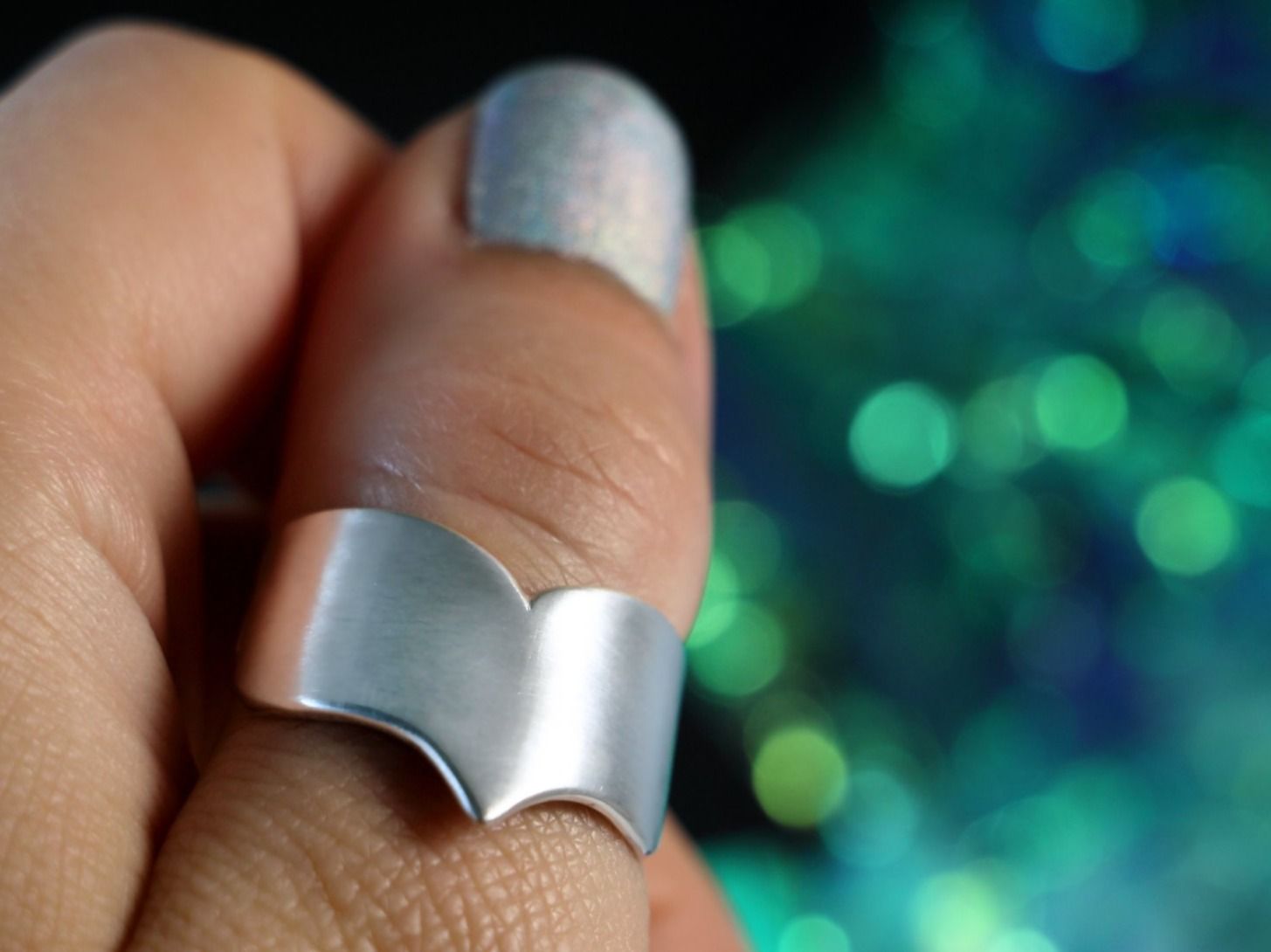 Anelli: MARELIA Ring · Designer Silberring 925 mit matter Oberfläche – Nuovo e nell'imballaggio originale da Bern venduto da OSONO.Design 5