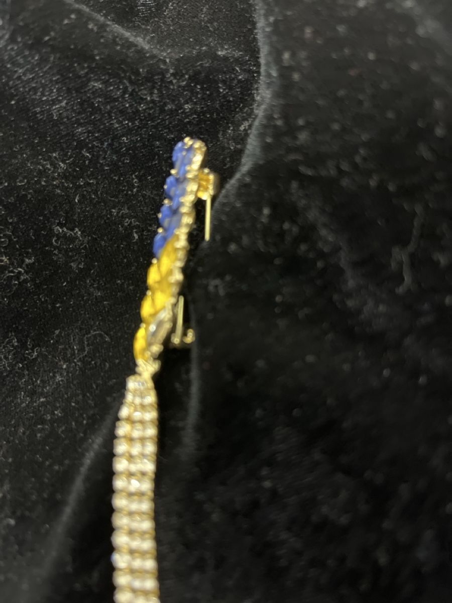 Broches & Aiguilles: Weizenährenbrosche blau/gelb, 25 cm Neu – Neuf avec emballage d'origine à Möhlin par mil_h55x 7