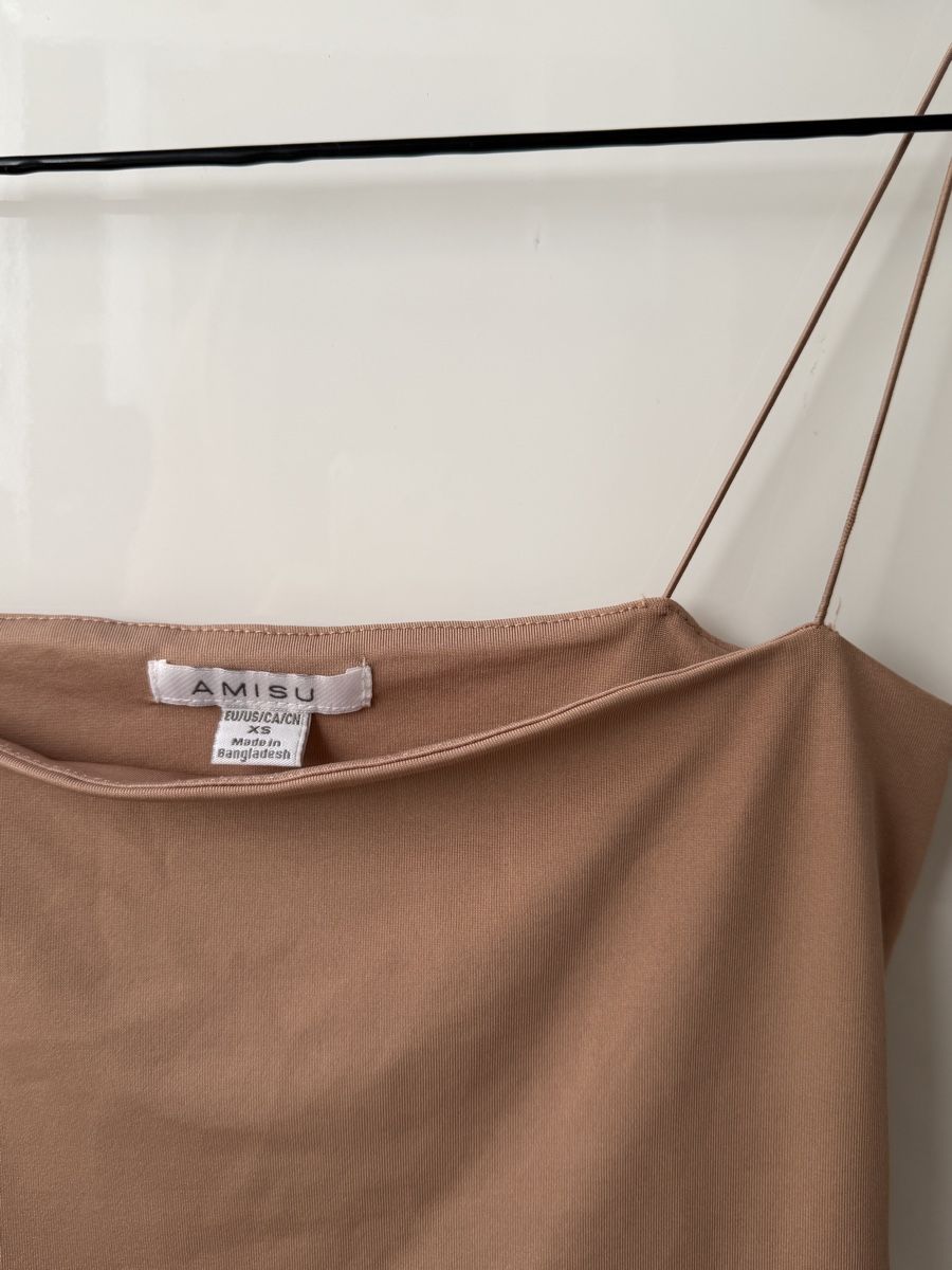 Tops: Amisu nude-tone summer top, thin straps, size medium – Neu (gemäss Beschreibung) aus Interlaken von pat_b8yn 1