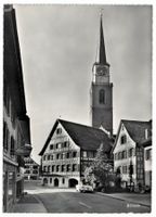 Bülach, Kirche, Oldtimer, gelaufen 1964