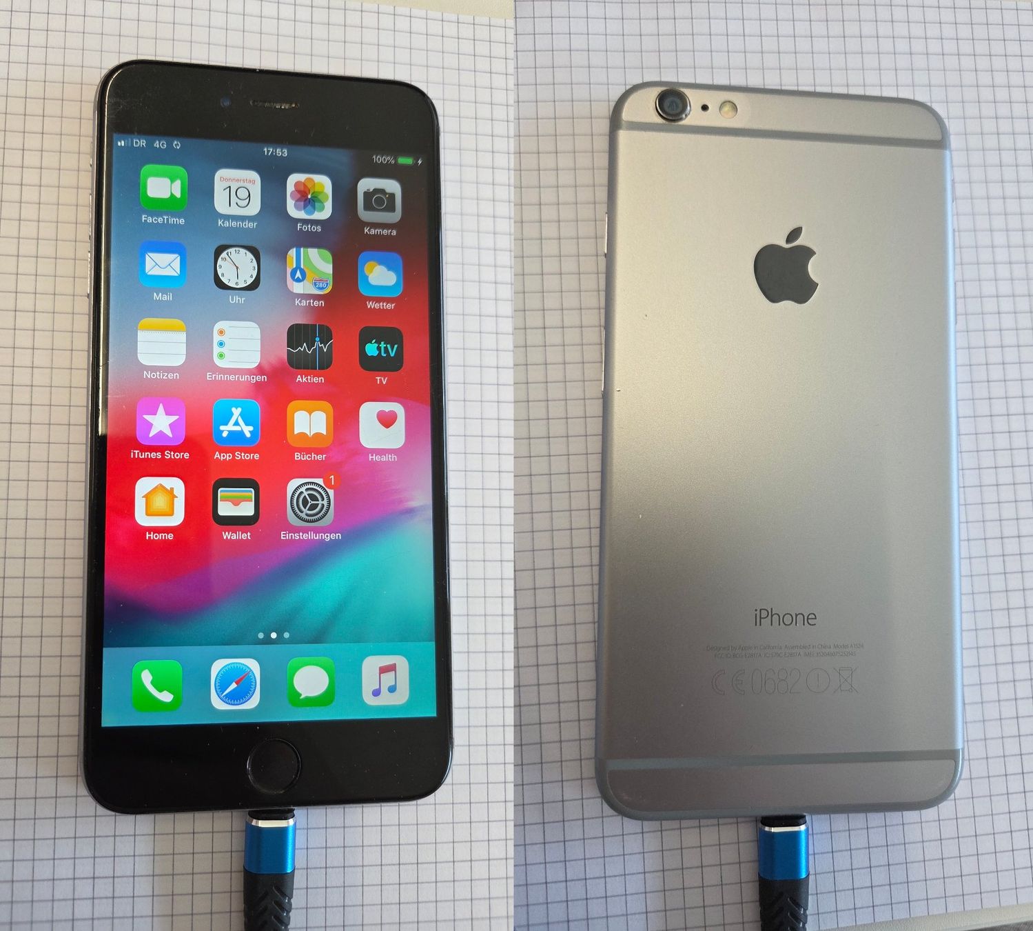 Apple Handys / Smartphones: Apple Iphone 6 Plus / A1524 / 64 GB / iOS 12.5.7 / #171 – Gebraucht aus Adlikon b.Regensdf von ChriZ86