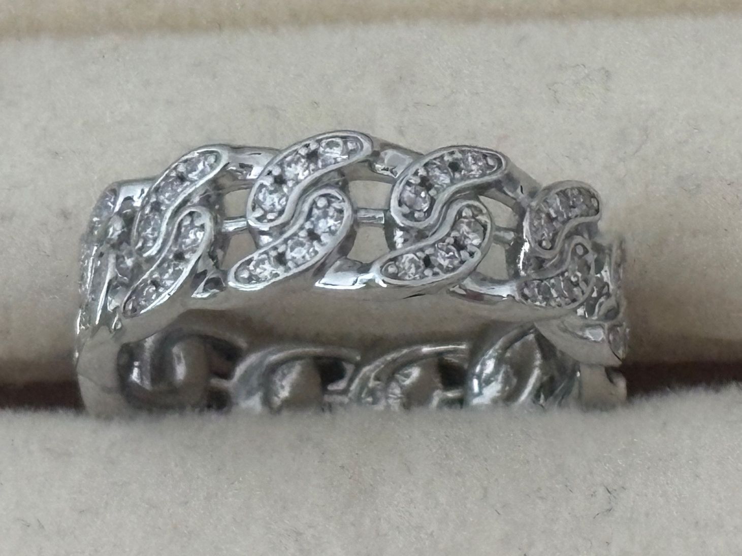 Anelli: Luxus Elegante Gr.18/8 Ring Memoire Farbe :Silber/ Zirkonia – Nuovo (secondo la descrizione) da Biel-Bienne venduto da Roserosse13 4