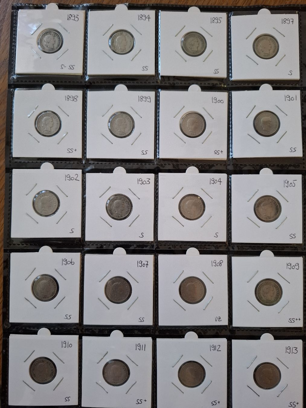 Alle Münzen: 5 Rappen Sammlung nr.43 – Gebraucht aus Hunzenschwil von Hardrock6 1