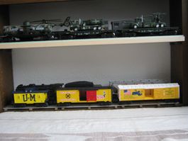 3 US Güterwagen  Spur 0