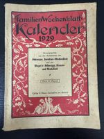 Familien Wochenblatt Kalender 1929 Magazin