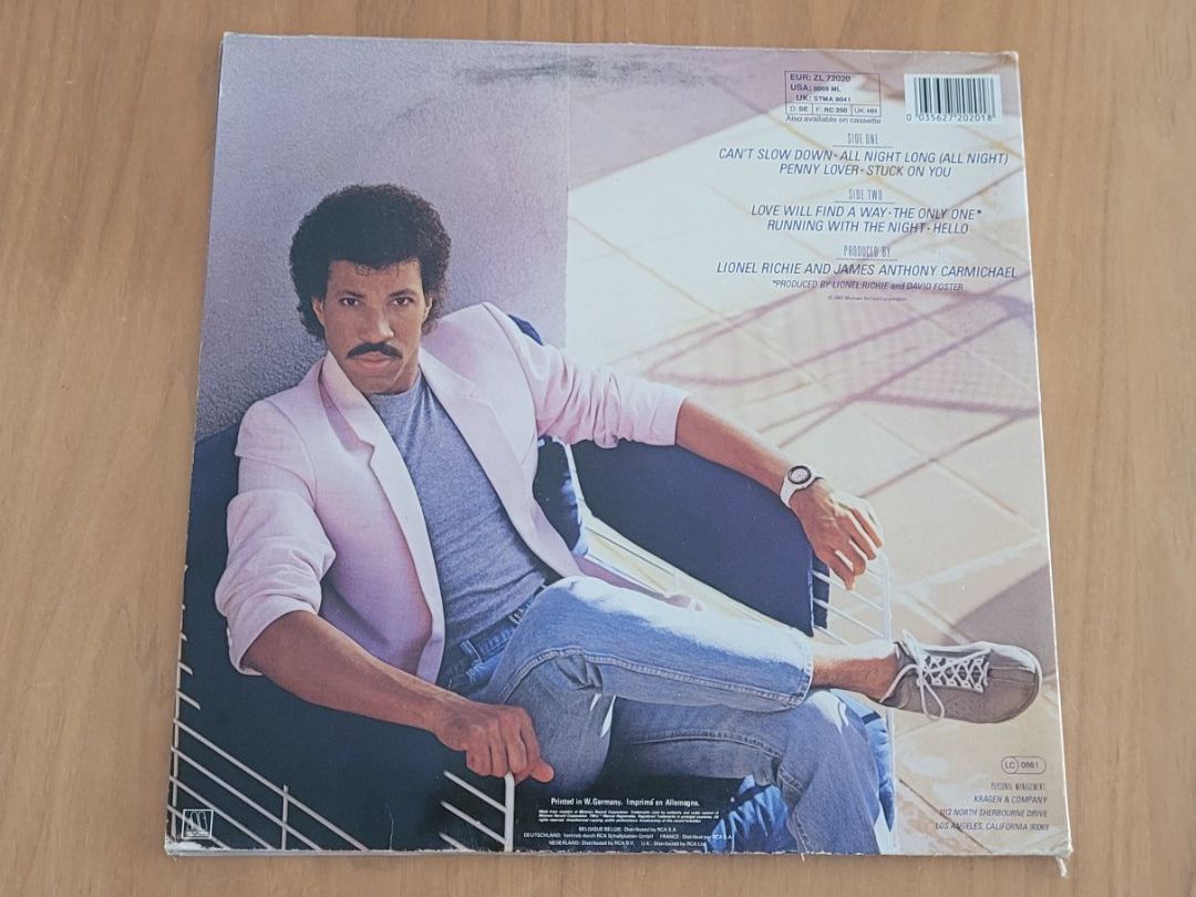 Schallplatten: LP  Lionel Richie – Gebraucht aus Martigny von MZ-67 2
