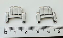 RODOLPHE By LONGINES  - 2x MAILLONS ARGENTÉS bracelet 19 mm