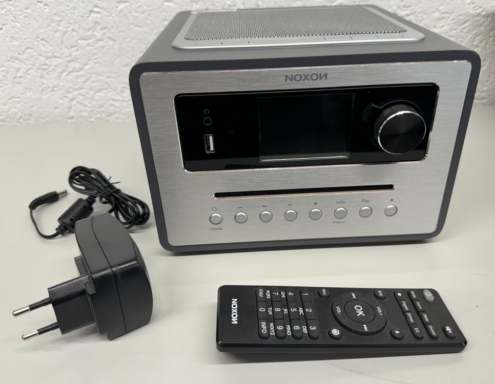 Noxon A 561 Radio Internet, DAB+, FM, Bluetooth, USB E WLAN – Design Nero, Oltre 40.000 Stazioni