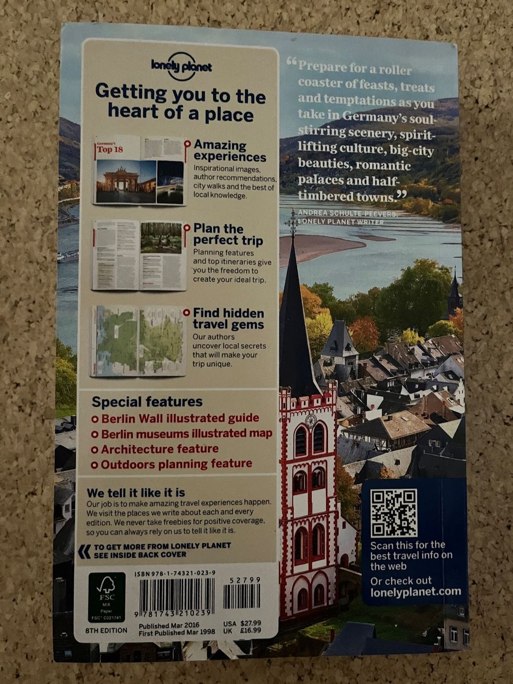 Bücher: Taschenbuch / Reisefüher "Germany", lonely planet – Gebraucht aus Grosswangen von Vita500 1