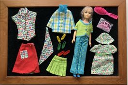 Vintage Barbie, mit Garderobe, 1963