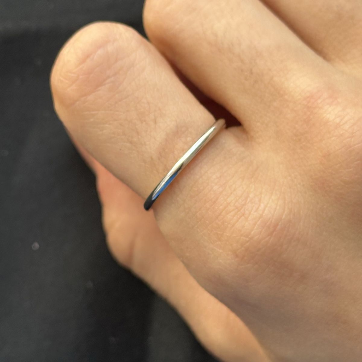 Ringe: Dünne Edelstahl Silberne Ring Gr. 51 – Neu (gemäss Beschreibung) aus Givisiez von dor_xb9k
