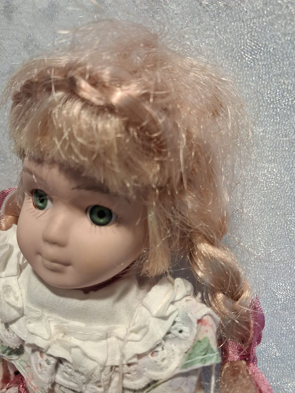Bambole: Puppe stehend mit Kleid und Korb Höhe 25 cm – Usato da Winterthur venduto da mar_jwg7 4
