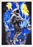 Death NYC Ltd Ed Pop Art Druck "  Van Gogh Astronaut