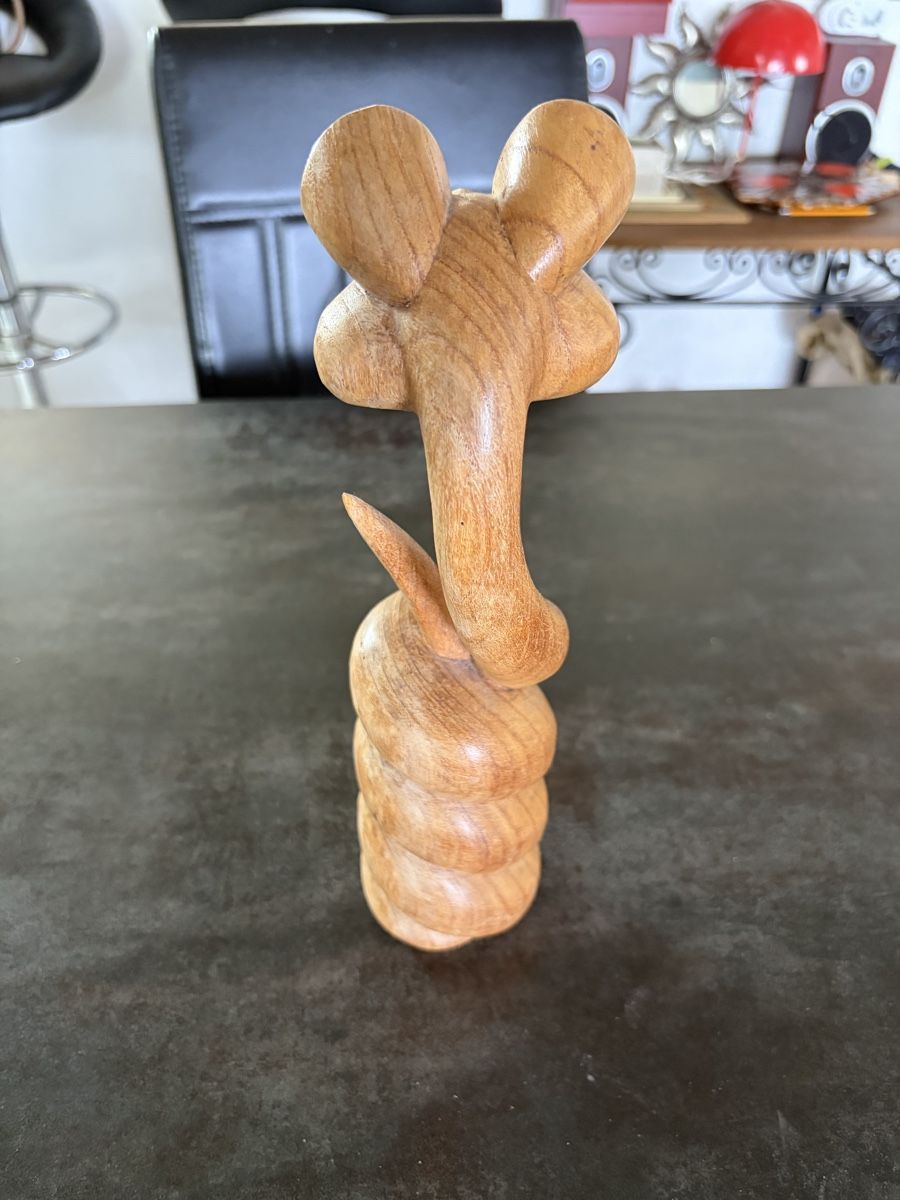 Figuren: Statuette Serpent en Bois Sculpté – Gebraucht aus Vallamand von Bricbracbroc82 2