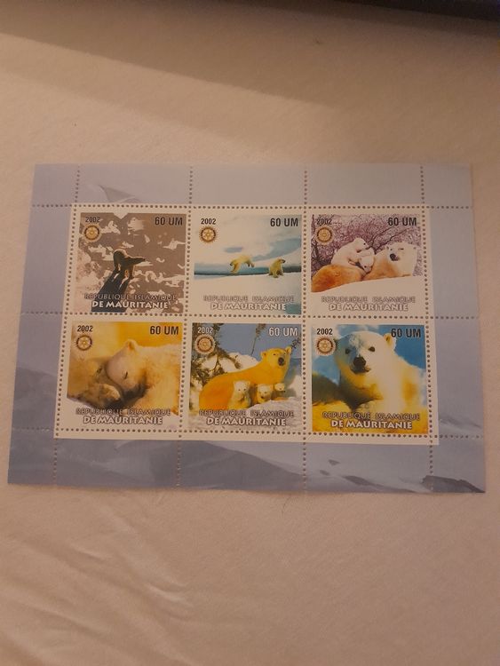 Lot De 50 Timbres Ours Divers - Mammifères : Singes, Dinosaures, Éléphants - Collection Philatélie Prophila