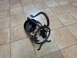 Flaschenhalter aus Metall schwarz gebraucht