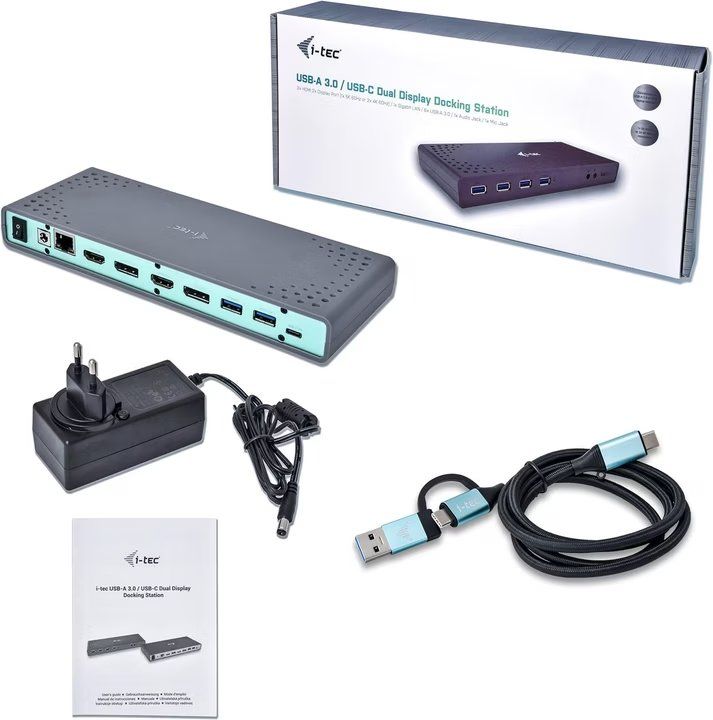 I-tec Docking station: i-tec USB 3.0 / USB-C Dual 4K Dock – Usato da Goldach venduto da Maxdirect 1