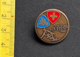 Kinder- SKIRENNEN BAD-RAGAZ 1986/ Anstecker