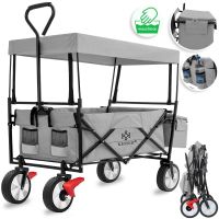 KESSER Bollerwagen Grau Faltbar Grau