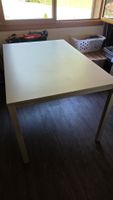 Tisch grau Metallgestell 120x80cm guter Zustand