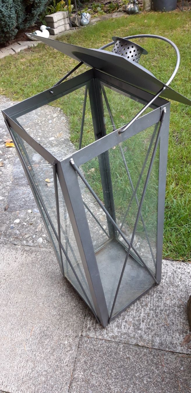 Lanterne: Laterne mit Glas, Indoor/Outdoor – Usato da Neuenhof venduto da elRey123 1