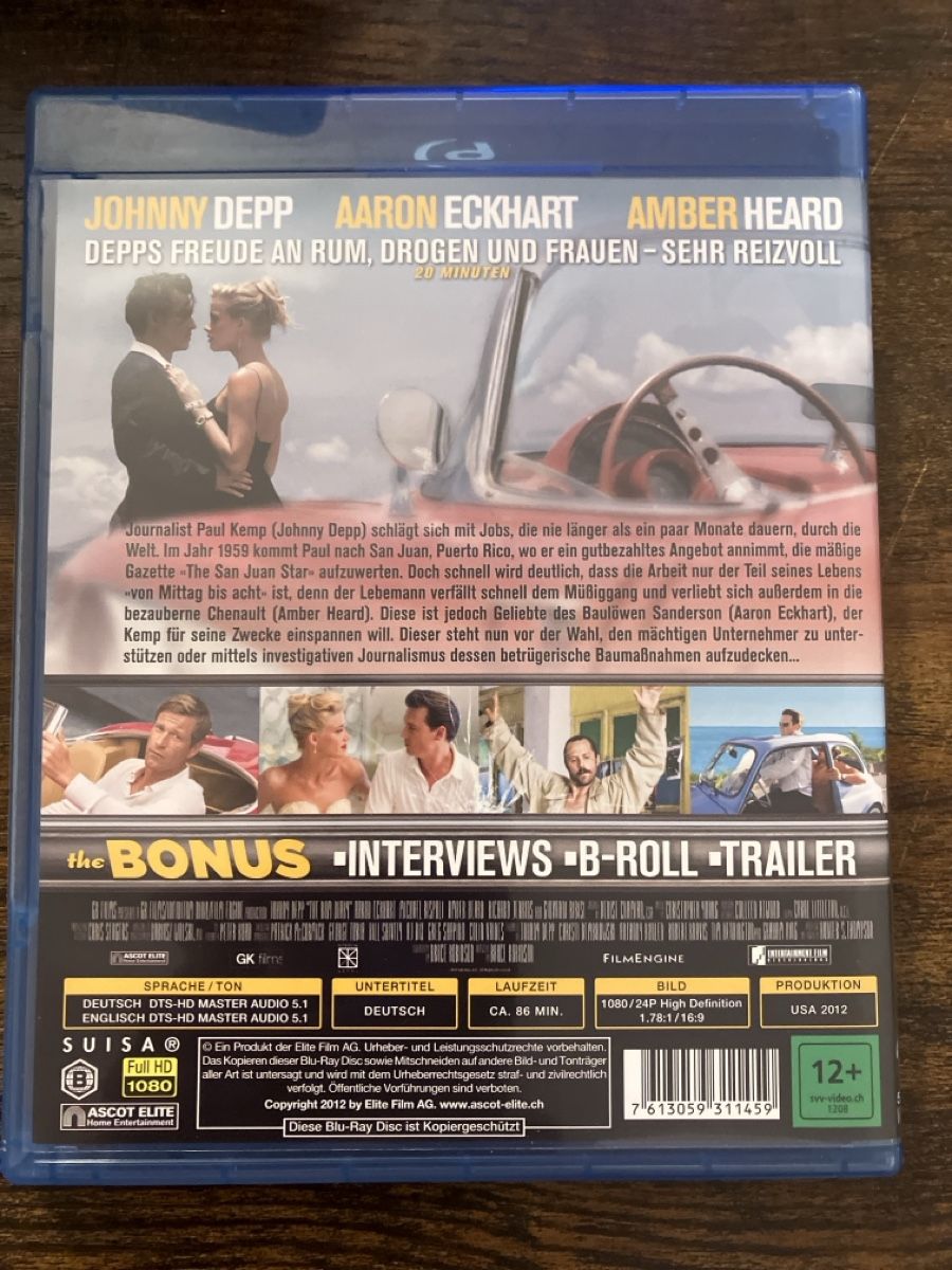 Alle DVDs: The Rum Diary BluRay – Gebraucht aus Glarus von Jhuber78 1