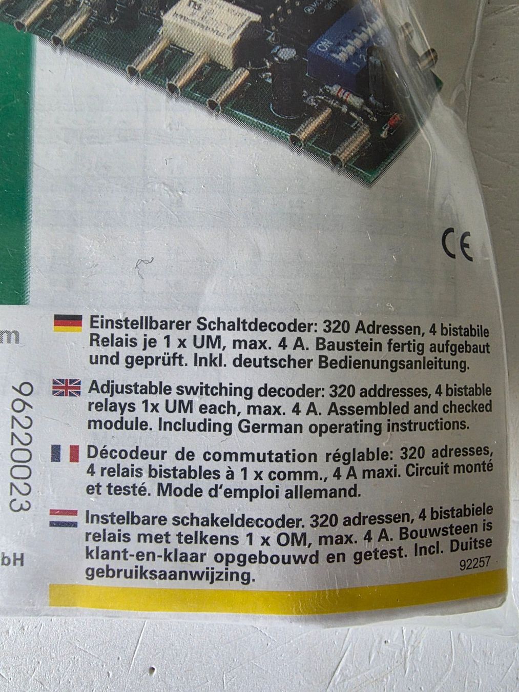 Modellini di ferrovie: Schaltdecoder Motorola – Usato da Seuzach venduto da Loeckeli01 1