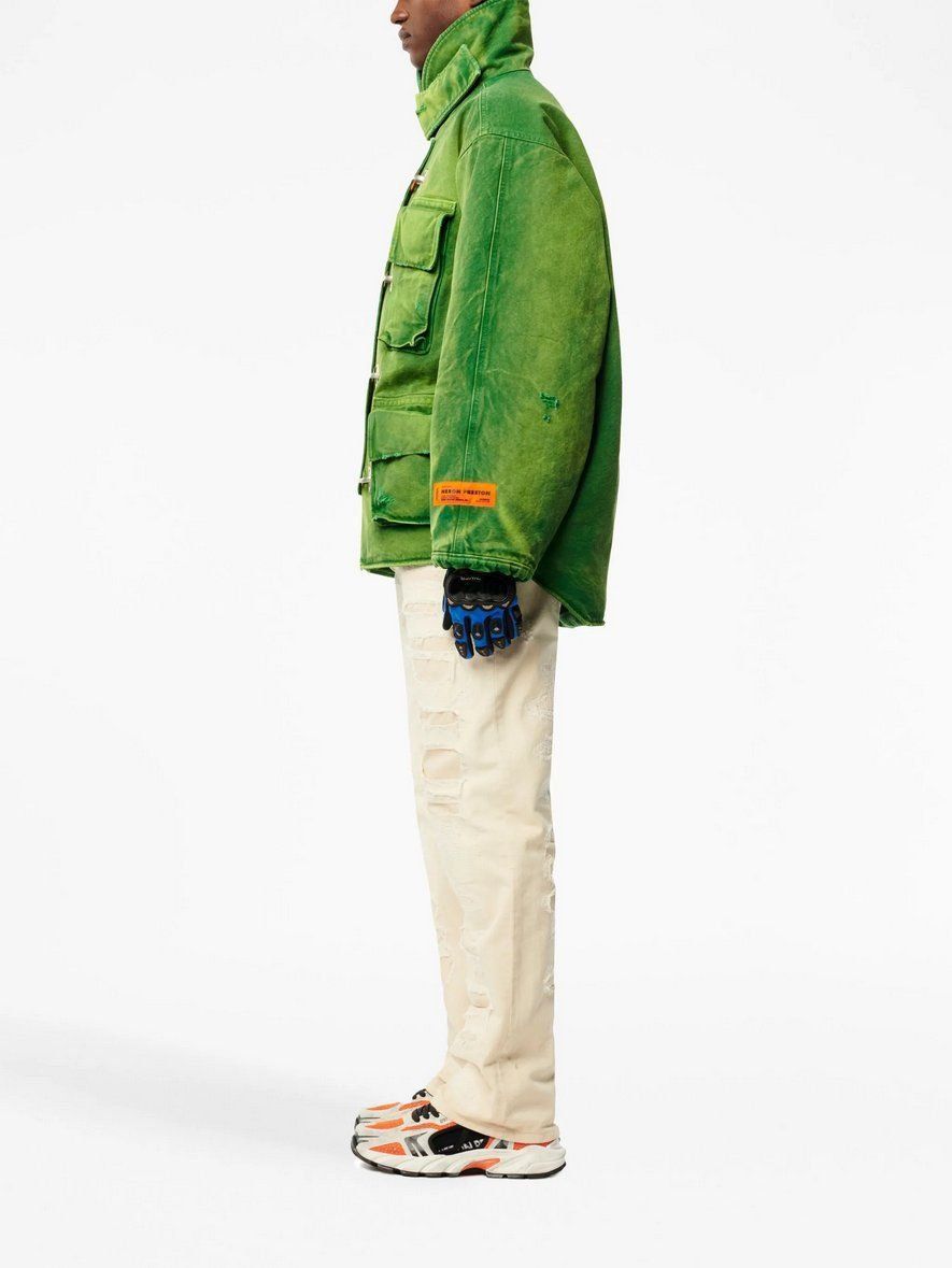 Jeans: Heron Preston straight-leg distressed Jeans - Farfetch $450 – Nuovo e nell'imballaggio originale da Genève venduto da dorco 3