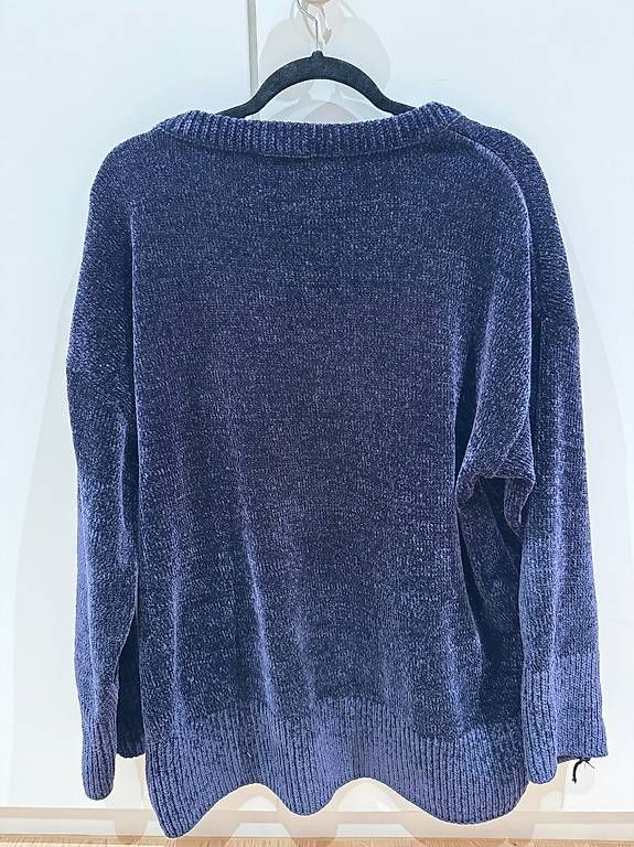 Pulls & Sweat-shirts: Chenille Pullover - Gr. M - Dunkelblau – D'occasion à Effretikon par alicebrunner 1