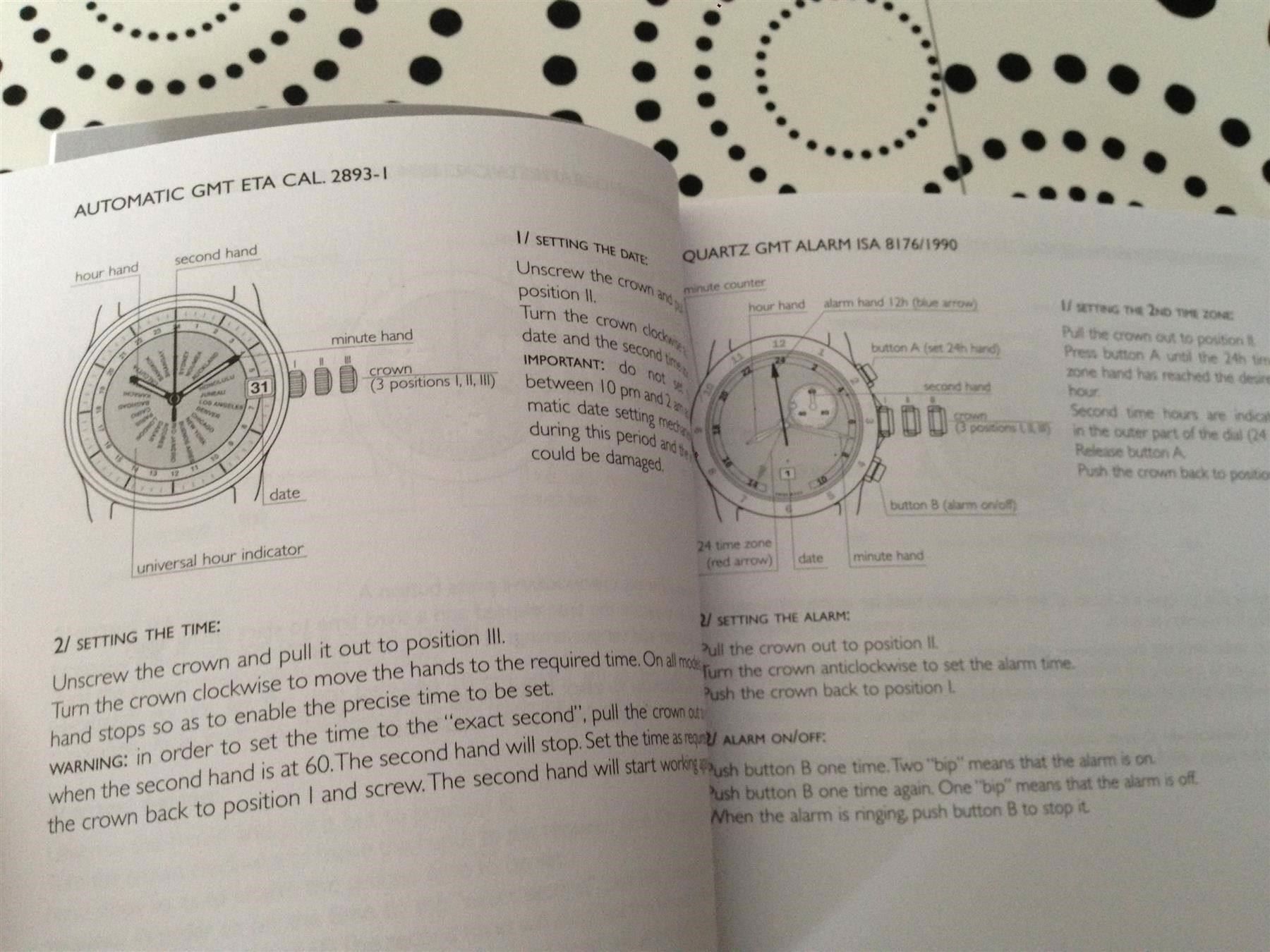 Dokumente: VERSACE STANDARD OPERATING INSTRUCTIONS - – Neu (gemäss Beschreibung) aus Epalinges von dream-watch 2